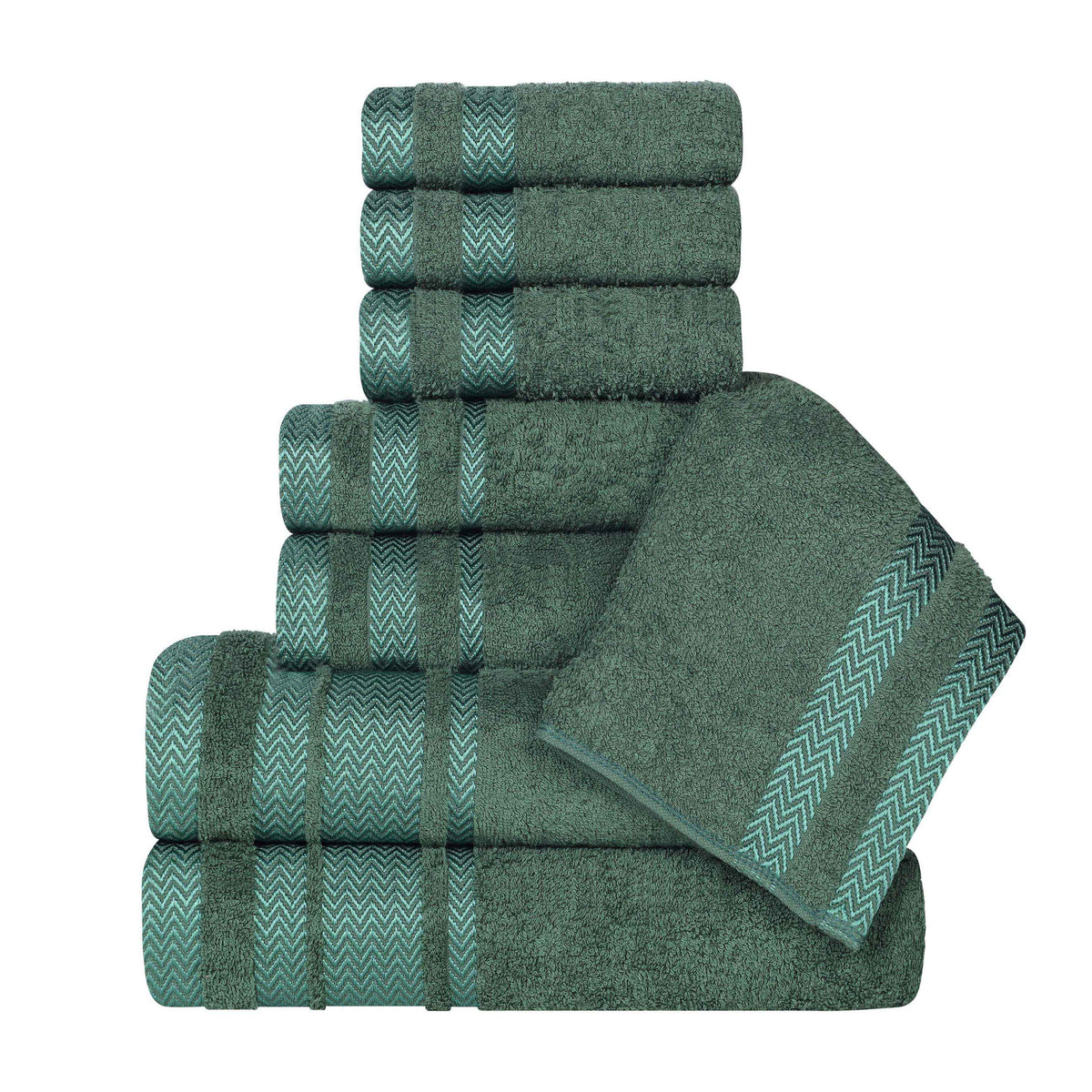 Hays Cotton Medium Weight 8 Piece Assorted Bathroom Towel Set