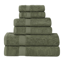 6 Piece Cotton Eco-Friendly Soft Absorbent Towel Set