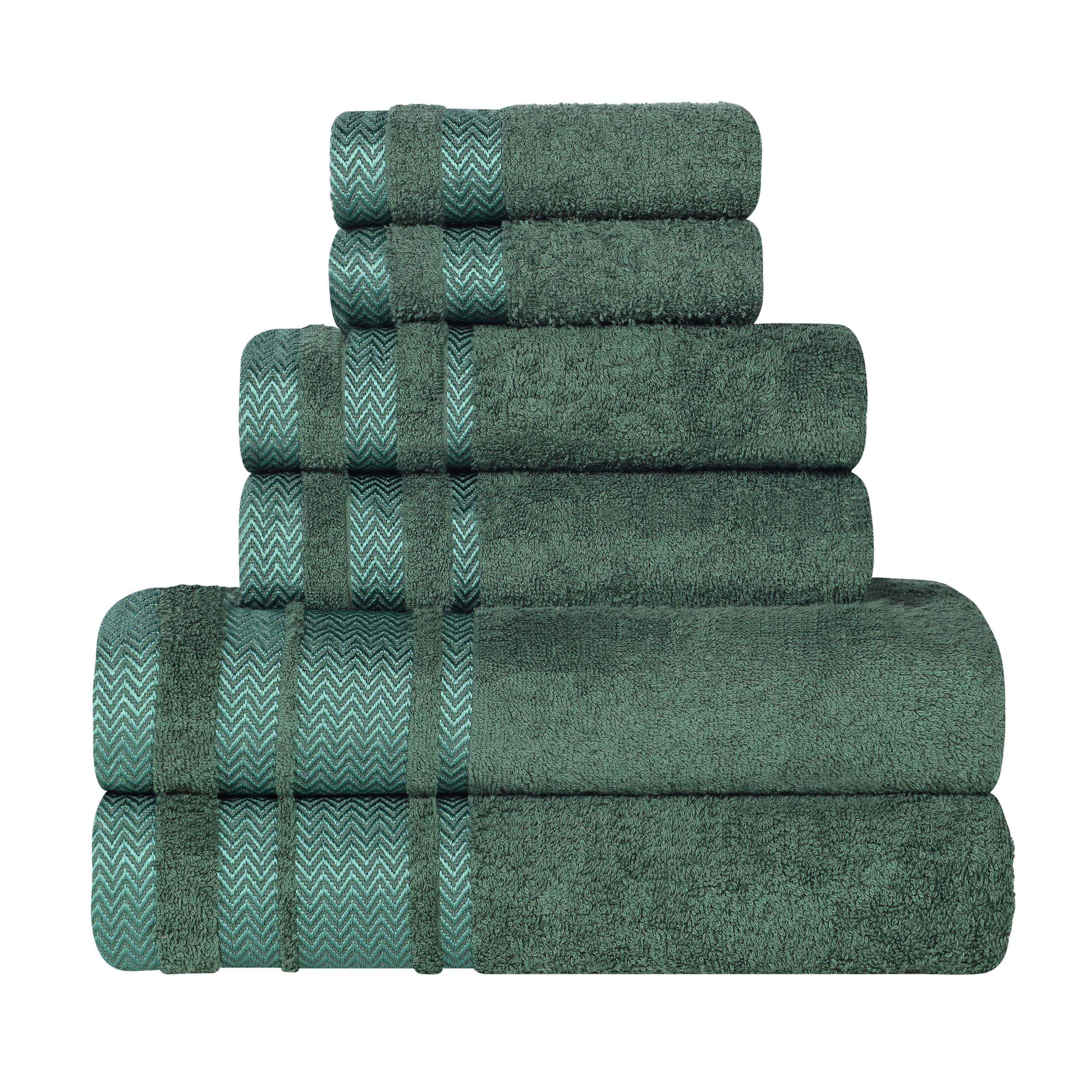 Hays Cotton Medium Weight 6 Piece Assorted Bathroom Towel Set - Towel Set by Superior