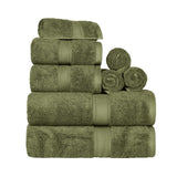 Madison Egyptian Cotton Pile Plush Heavyweight 8 Piece Towel Set - Towel Set by Superior