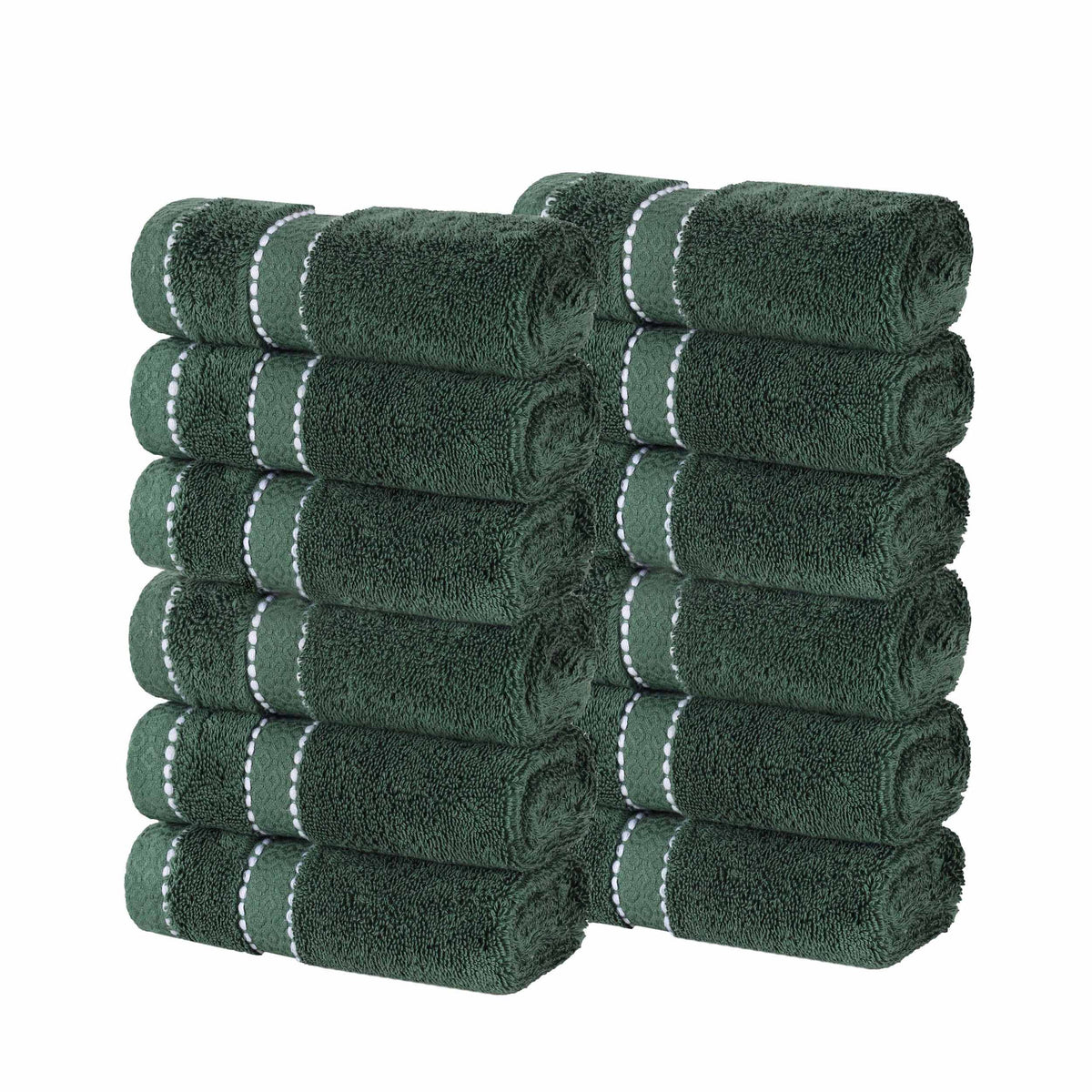 Niles Egyptian Giza Cotton Plush Heavyweight Soft 12 Piece Towel Set