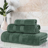 Smart Dry Zero Twist Cotton Medium Weight 3 Piece Assorted Towel Set - Towel Set by Superior