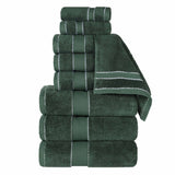 Niles Egyptian Giza Cotton Plush Heavyweight Soft 9 Piece Towel Set - Towel Set by Superior