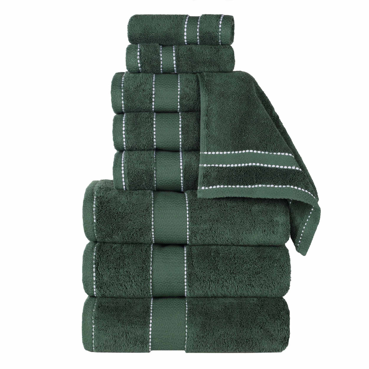 Niles Egyptian Giza Cotton Plush Heavyweight Soft 9 Piece Towel Set