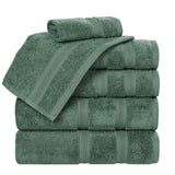 Smart Dry Zero Twist Cotton Medium Weight 6 Piece Assorted Towel Set - Towel Set by Superior