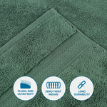 Chevron Zero Twist Solid Soft Absorbent Cotton 3 Piece Towel Set - Towel Set by Superior