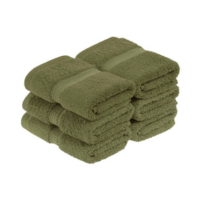 Egyptian Cotton Pile Heavyweight 6 Piece Towel Set - ForestGreen