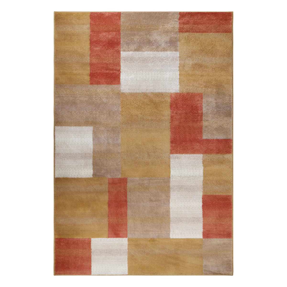 Clifton Geometric Color Block Plush Indoor Area Rug or Runner Rug - Rugs by Superior - Superior 