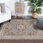 Glendale Traditional Floral Medallion Indoor Area Rug or Runner Rug - Rugs by Superior