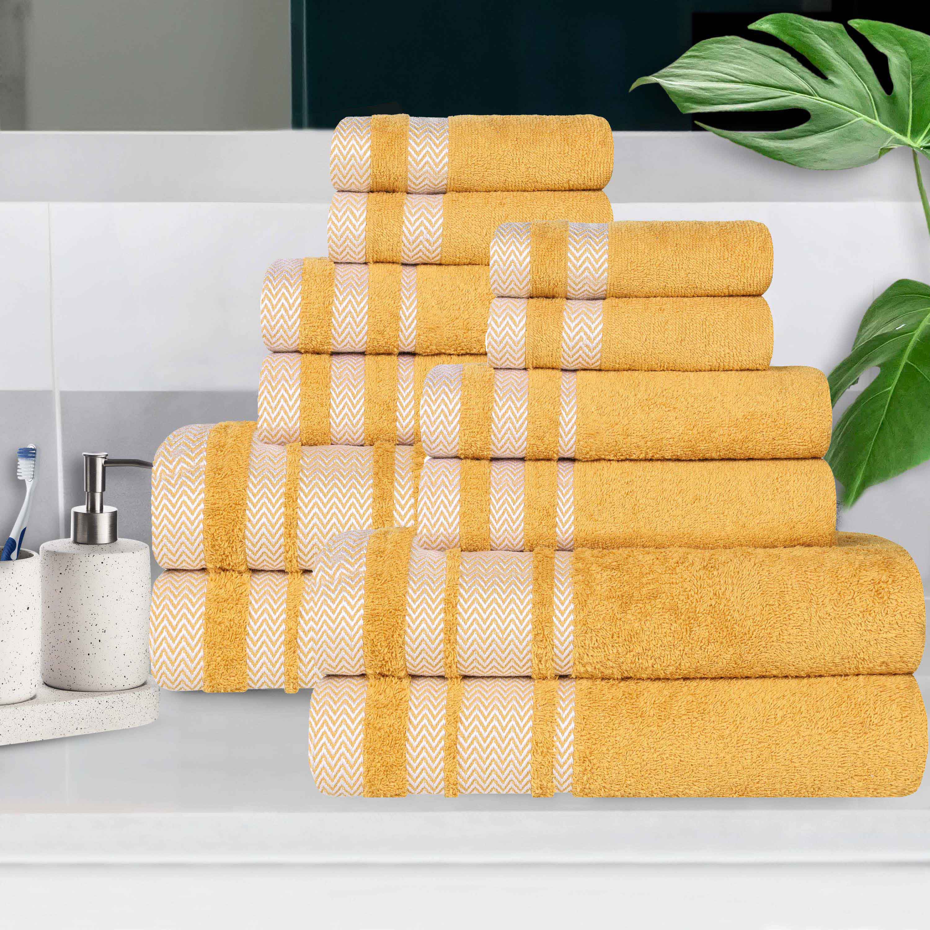 Hays Cotton Medium Weight 12 Piece Assorted Bathroom Towel Set - Towel Set by Superior