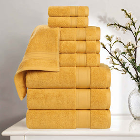 Belmont Zero Twist Cotton Medium Weight 9 Piece Towel Set