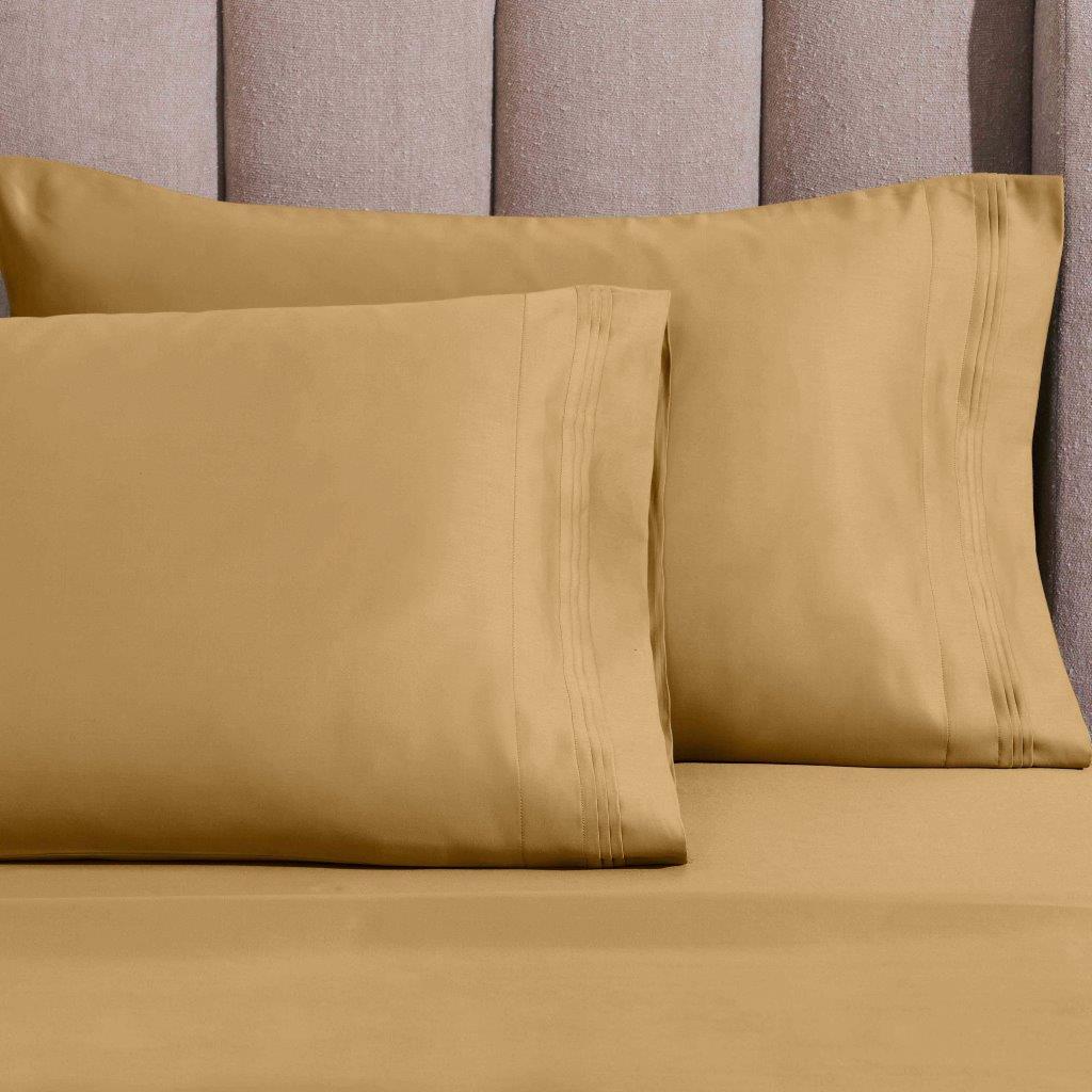 1500 Thread Count Egyptian Cotton 2 Piece Solid Pillowcase Set