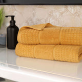 Napa Zero Twist Cotton Solid Waffle Honeycomb Bath Sheet Set of 2 - Towel Set by Superior