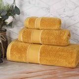 Niles Egyptian Giza Cotton Plush Heavyweight Soft 3 Piece Towel Set - Towel Set by Superior