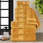 Niles Egyptian Giza Cotton Plush Heavyweight Soft 9 Piece Towel Set - Towel Set by Superior