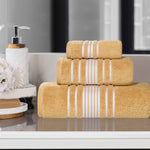 Sadie Zero Twist Cotton Solid Absorbent 3 Piece Towel Set - Towel Set by Superior