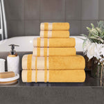 Hays Cotton Medium Weight 6 Piece Assorted Bathroom Towel Set - Towel Set by Superior