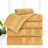 Smart Dry Zero Twist Cotton Medium Weight 6 Piece Assorted Towel Set - Towel Set by Superior