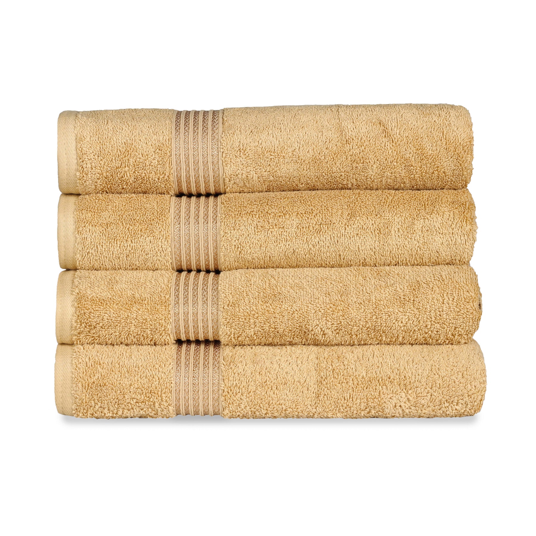 Heritage Egyptian Cotton Plush Absorbent Luxury Bath Towel Set of 4