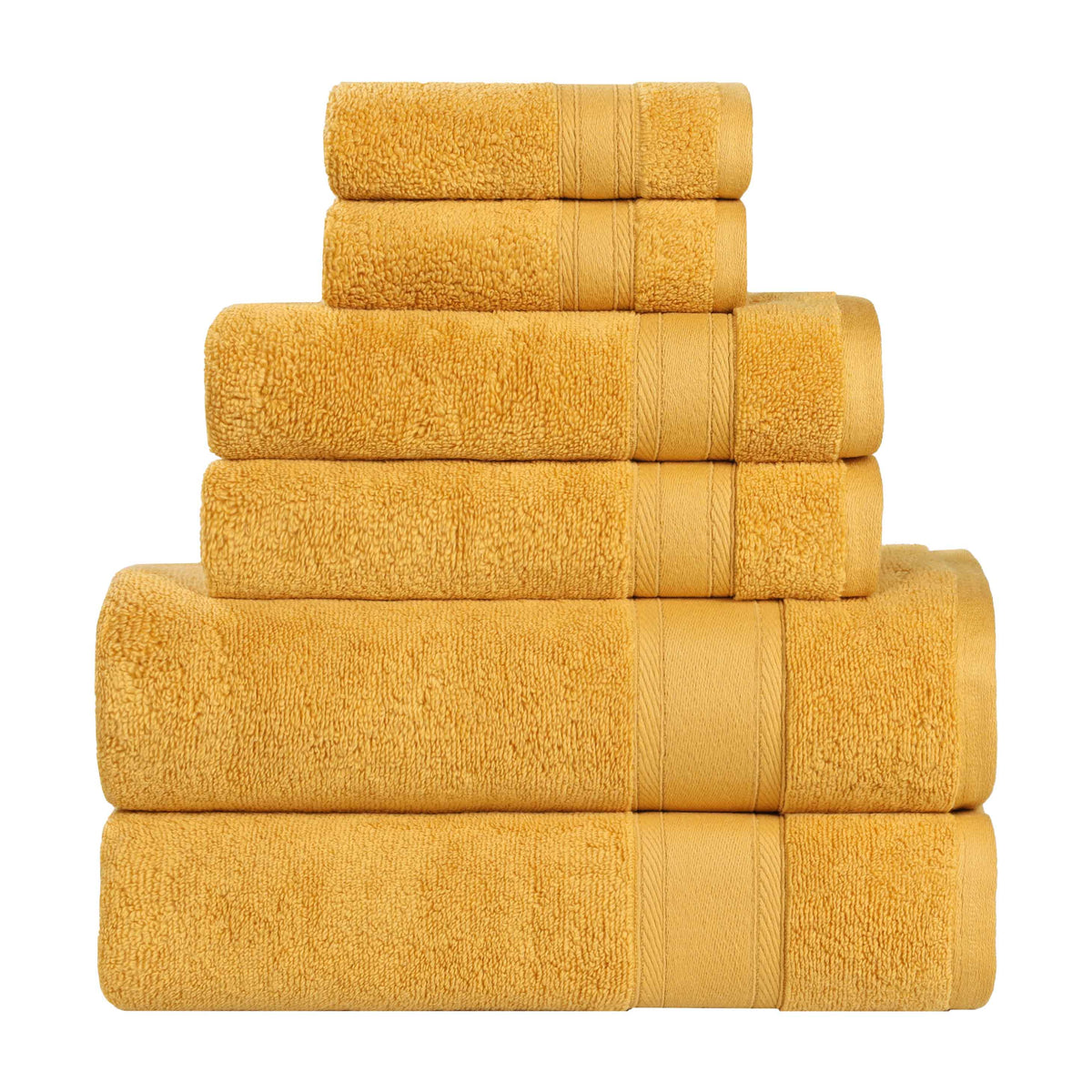 Belmont Zero Twist Cotton Medium Weight 6 Piece Towel Set