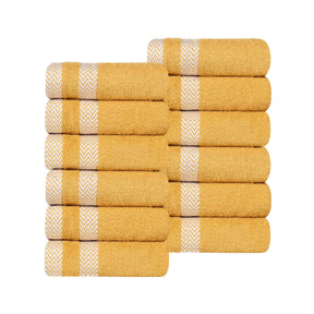 Hays Cotton Medium Weight Soft Face Towel Washcloth Set of 12