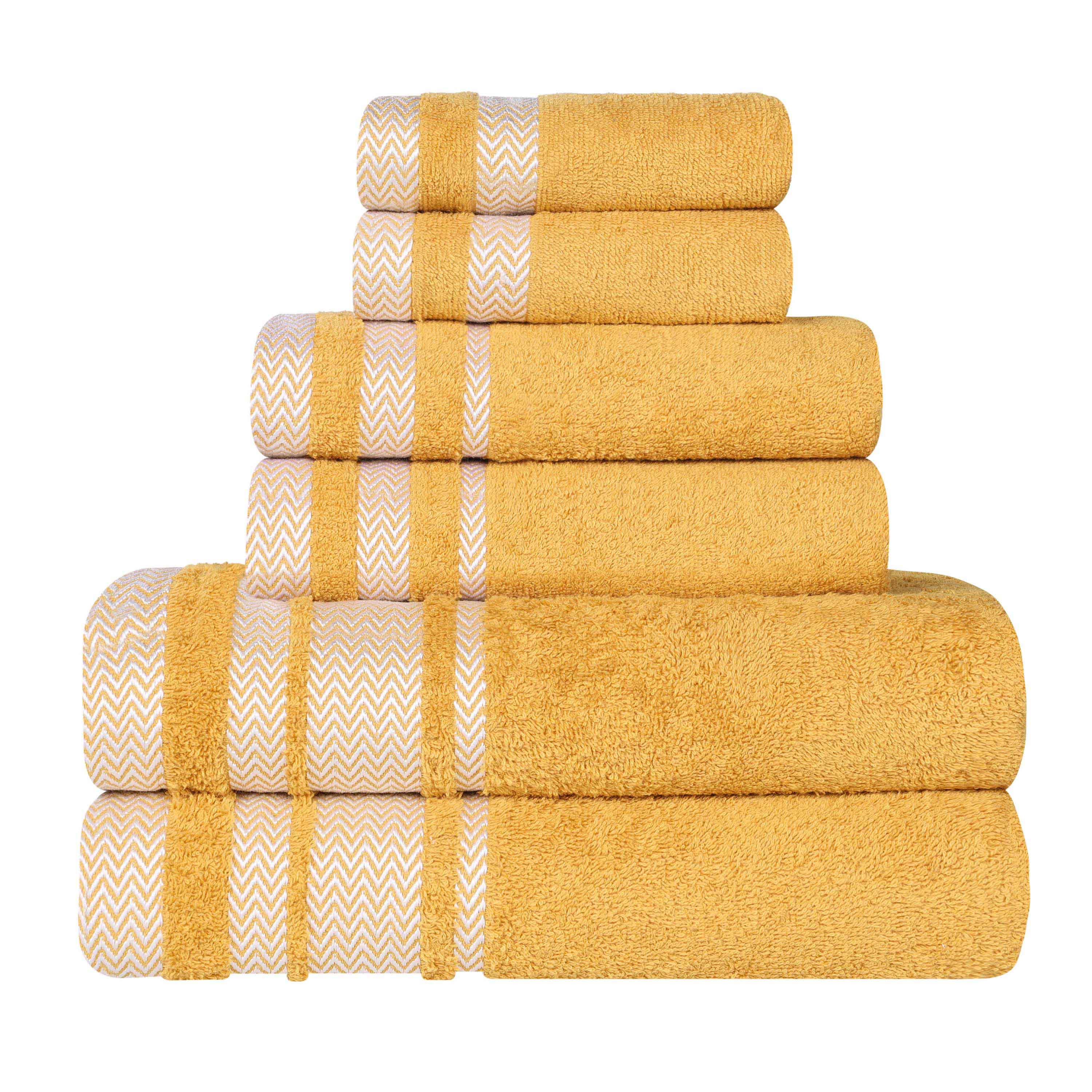 Hays Cotton Medium Weight 6 Piece Assorted Bathroom Towel Set - Towel Set by Superior