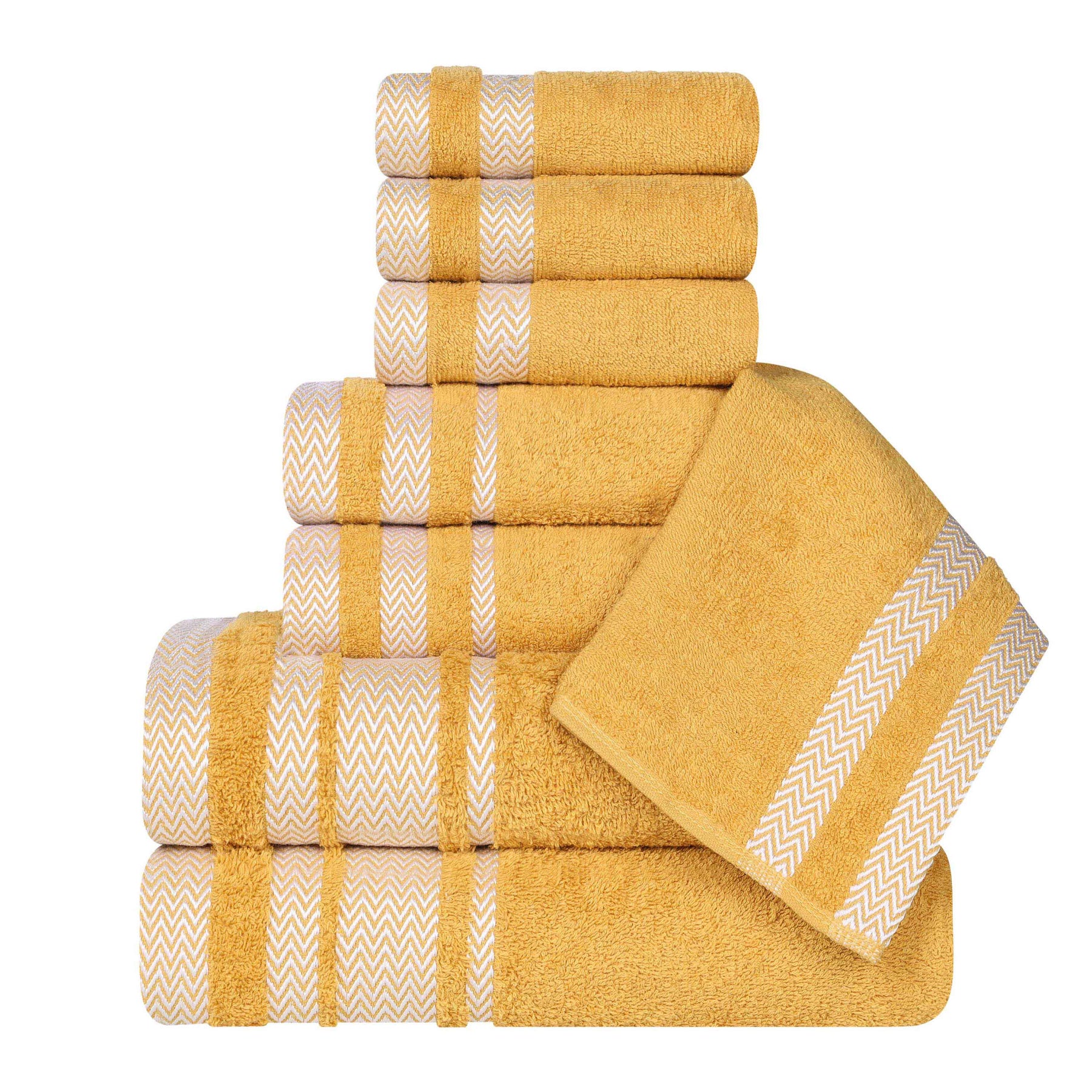 Hays Cotton Medium Weight 8 Piece Assorted Bathroom Towel Set