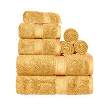 Madison Egyptian Cotton Pile Plush Heavyweight 8 Piece Towel Set