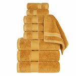 Niles Egyptian Giza Cotton Plush Heavyweight Soft 9 Piece Towel Set - Towel Set by Superior