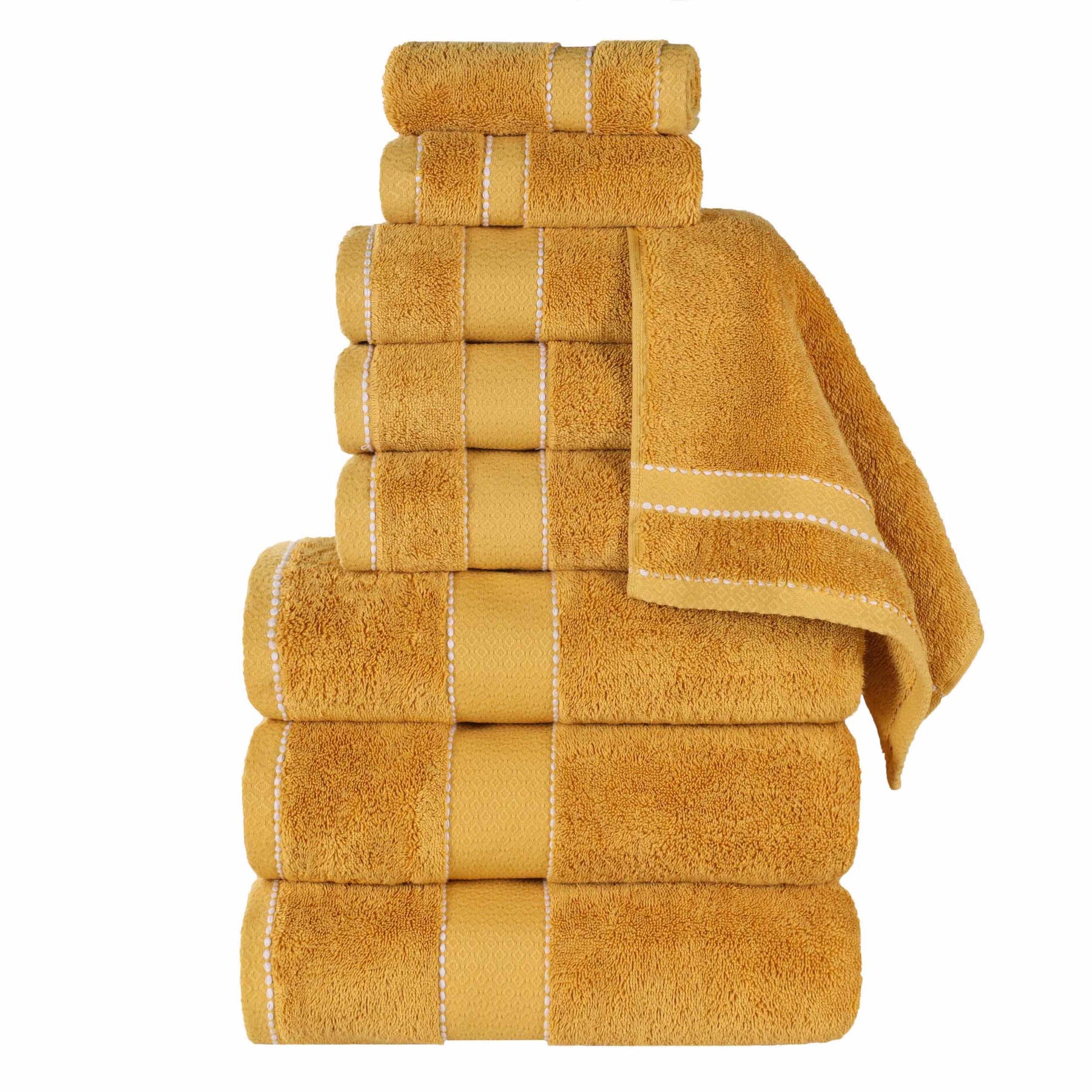 Niles Egyptian Giza Cotton Plush Heavyweight Soft 9 Piece Towel Set