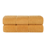 Napa Zero Twist Cotton Solid Waffle Honeycomb Bath Sheet Set of 2 - Towel Set by Superior