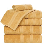 Smart Dry Zero Twist Cotton Medium Weight 6 Piece Assorted Towel Set - Towel Set by Superior