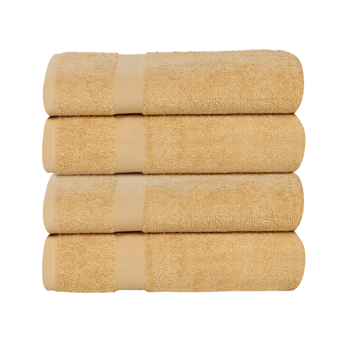 Cotton Highly Absorbent Eco-Friendly Quick Dry 4 Piece Bath Towel Set