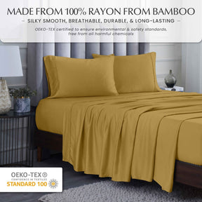 Rayon From Bamboo 300 Thread Count Solid Deep Pocket Sheet Set