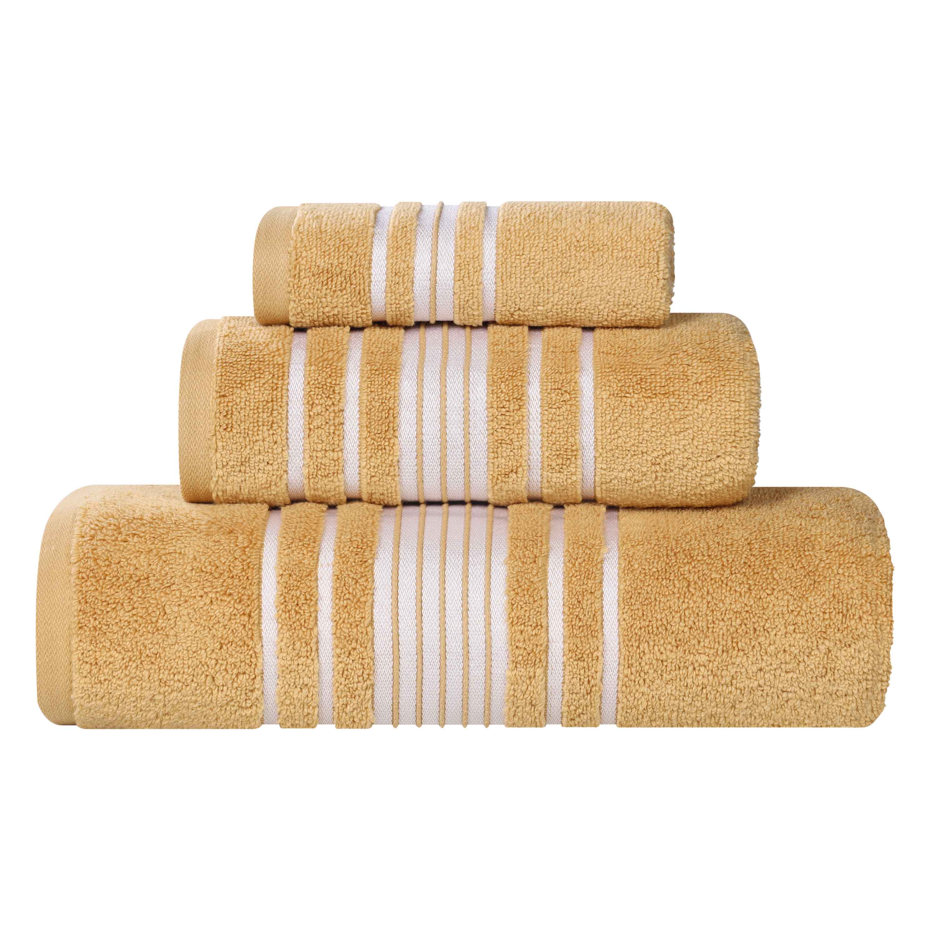 Sadie Zero Twist Cotton Solid Absorbent 3 Piece Towel Set - Towel Set by Superior