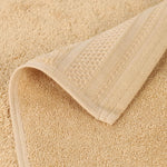 Honeycomb Textured Waffle Border Cotton Bath Towels, Set of 4 - Bath Towel by Superior