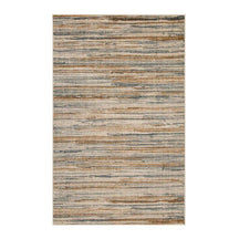 Montouk Pastel Striped Indoor Area Rugs or Runner Rug - Gold