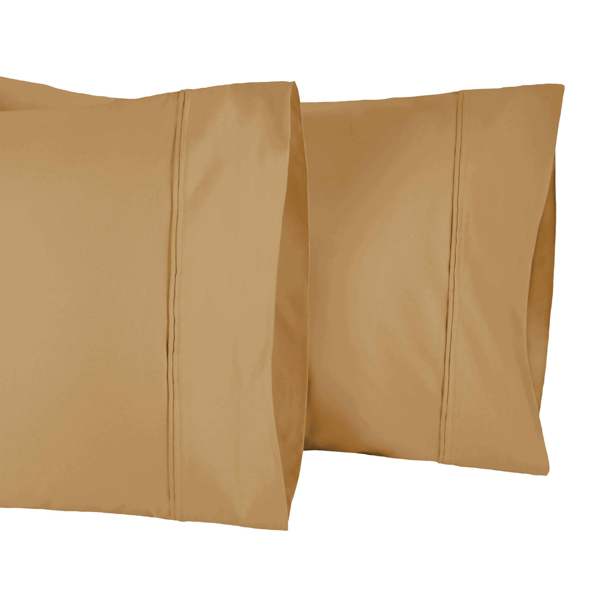 1200 Thread Count Egyptian Cotton 2 Piece Pillowcase Set- Gold