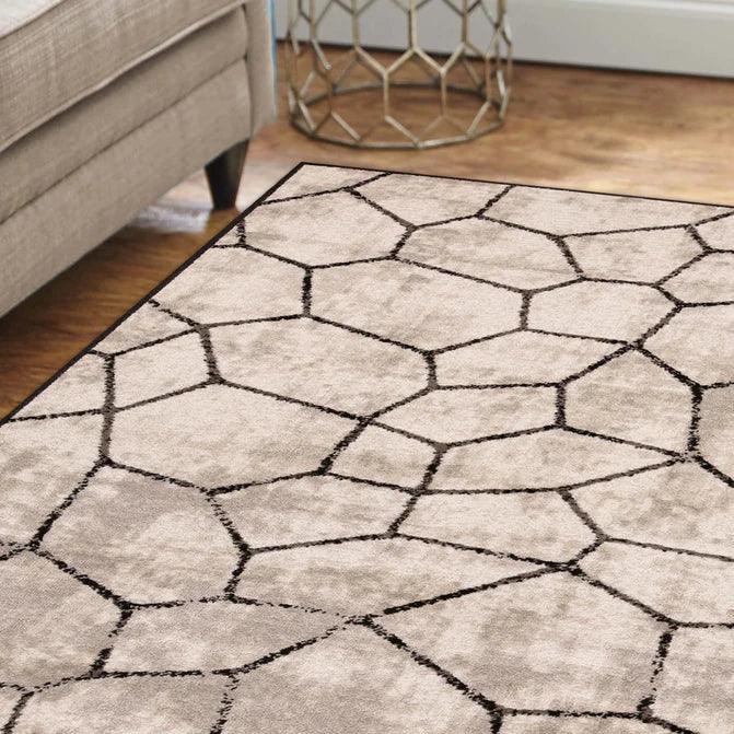 Vegas Abstract Web Design Indoor Area Rugs or Runner Rug - Gray