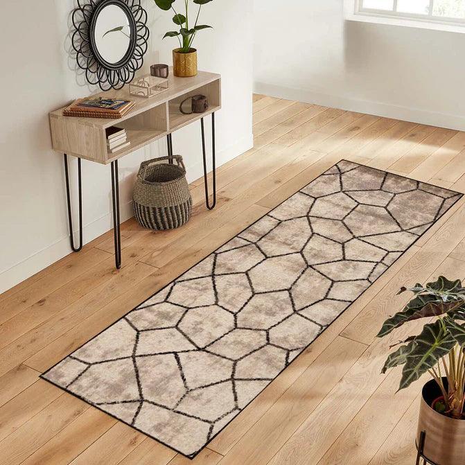 Vegas Abstract Web Design Indoor Area Rugs or Runner Rug - Gray