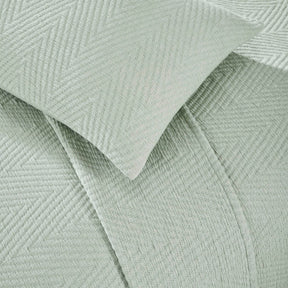 Aswan Cotton Medium Weight Textured Modern Chevron Woven Coverlet