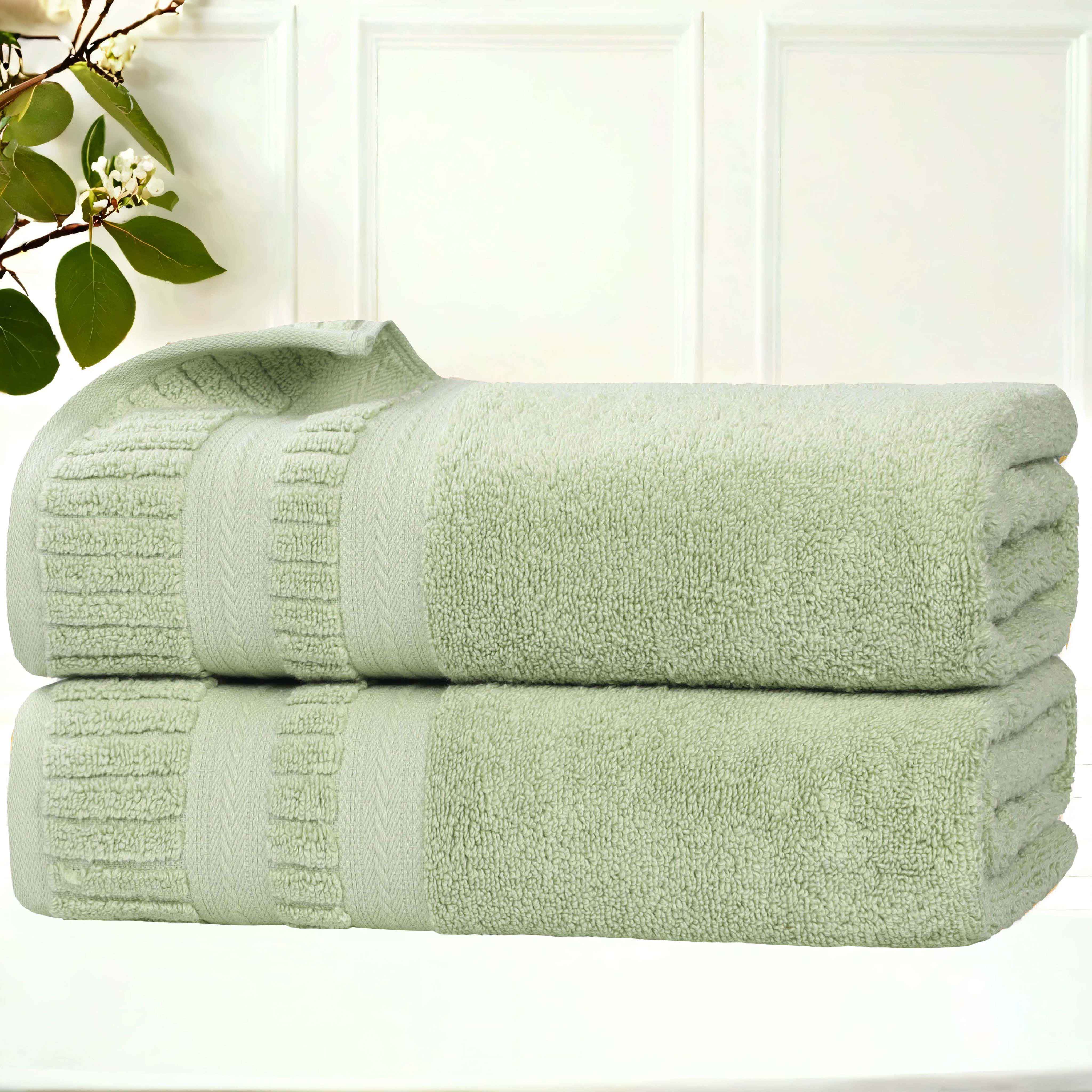 Venice Zero Twist Cotton Medium Weight Soft Bath Towels, Set of 2 - Bath Towel by Superior