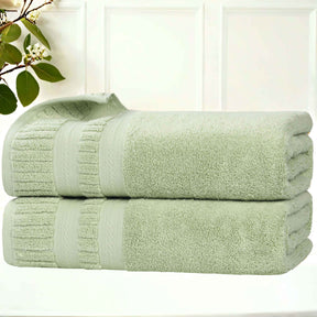 Venice Zero Twist Cotton Medium Weight Soft Bath Towels, Set of 2