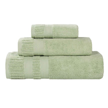 Venice Zero Twist Cotton Medium Weight Absorbent 3 Piece Towel Set