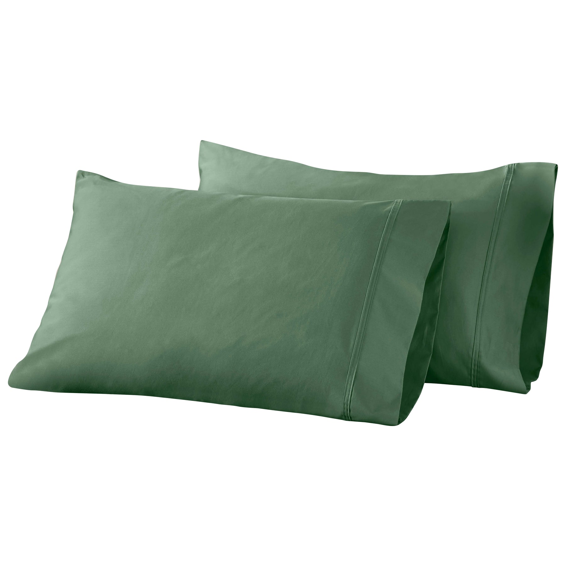 Egyptian Cotton 850 Thread Count Solid Luxury Pillowcases, Set of 2 - Green