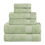 Belmont Zero Twist Cotton Medium Weight 6 Piece Towel Set - Towel Set by Superior