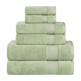 Belmont Zero Twist Cotton Medium Weight 6 Piece Towel Set - Towel Set by Superior