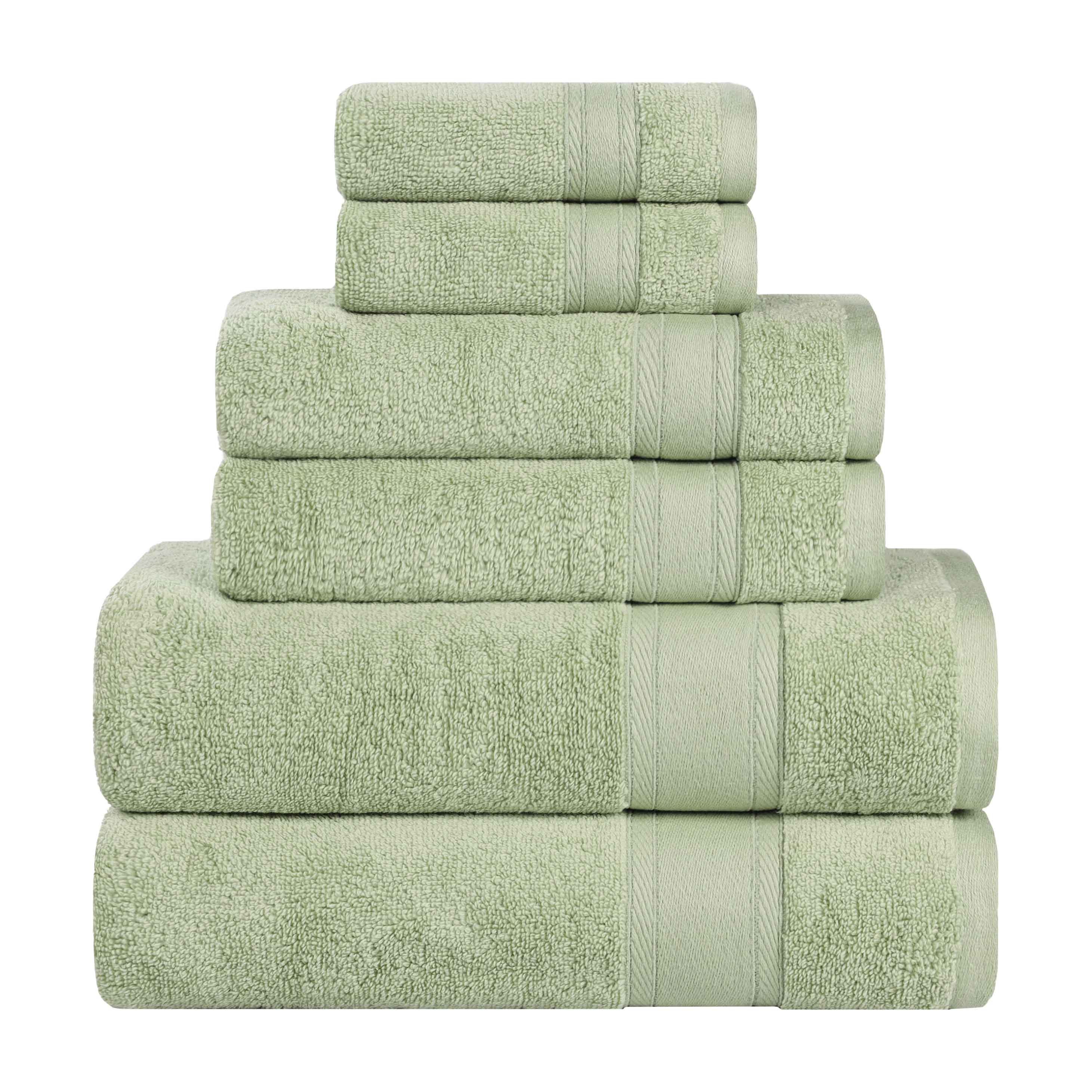 Belmont Zero Twist Cotton Medium Weight 6 Piece Towel Set - Towel Set by Superior