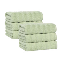 Zuma Zero Twist Cotton Medium Weight Absorbent Hand Towels, Set of 6