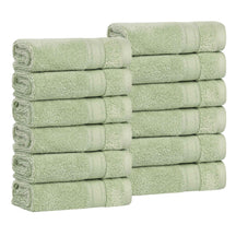 Belmont Zero Twist Cotton Medium Weight Face Towels, Set of 12